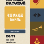 Feira Criativa Batuquê 20/11 no Casário em Rondonópolis celebra Consciência Negra com música, dança e batalha de rima.