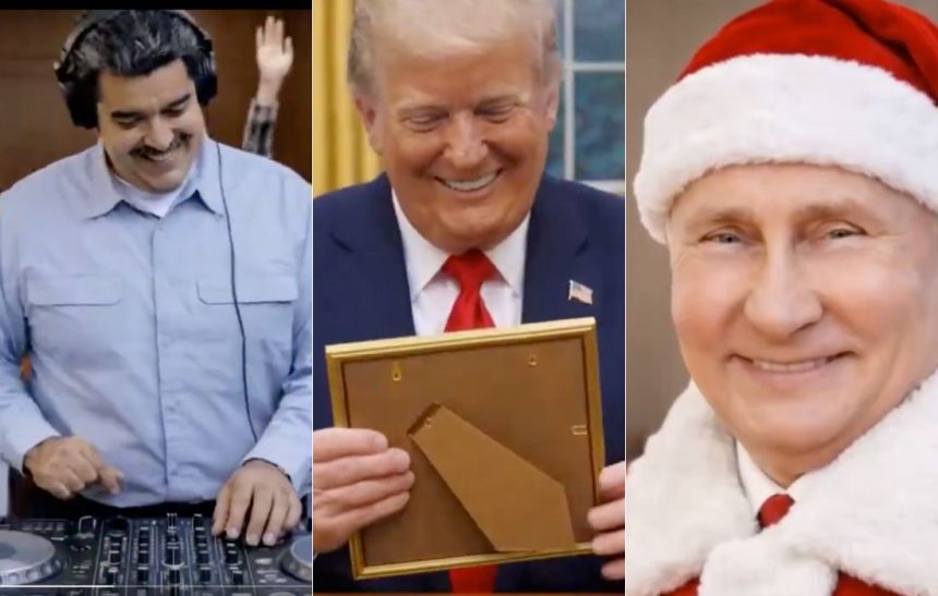 em-video-de-embaixada,-putin-e-papai-noel,-maduro-vira-dj-e-zelensky-e-preso;-assista