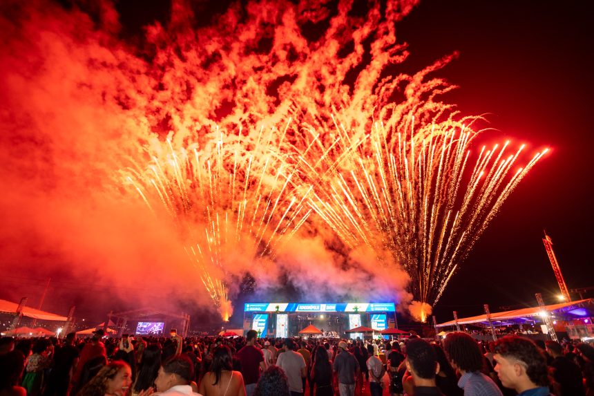 Mutirão e show aniversário Rondonópolis levam 35 mil pessoas ao Luthero Lopes com serviços gratuitos, prêmios e show de Matheus e Kauan.