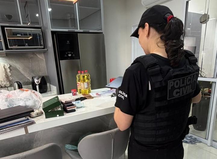 Bens apreendidos durante a Operação Castelo de Cartas em Rondonópolis.