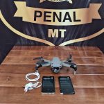 Drone que a Operação Campana abateu na penitenciária de Rondonópolis.