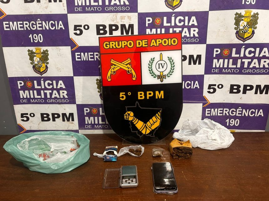 Tráfico de drogas no Jardim São Bento em Rondonópolis termina em prisão