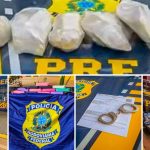 PRF realiza apreensões de drogas e contrabando em Mato Grosso entre 20 e 22 de fevereiro. Ações ocorreram em Cuiabá, Sorriso e Rondonópolis.