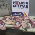Uma mulher foi detida após tentativa de furto de carnes em supermercado no Jardim Tropical.