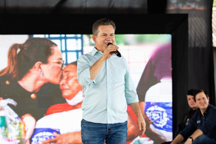 O governador Mauro Mendes percorre Rondonópolis nesta segunda (23) para entregar obras de asfalto, viadutos e novas escolas municipais.