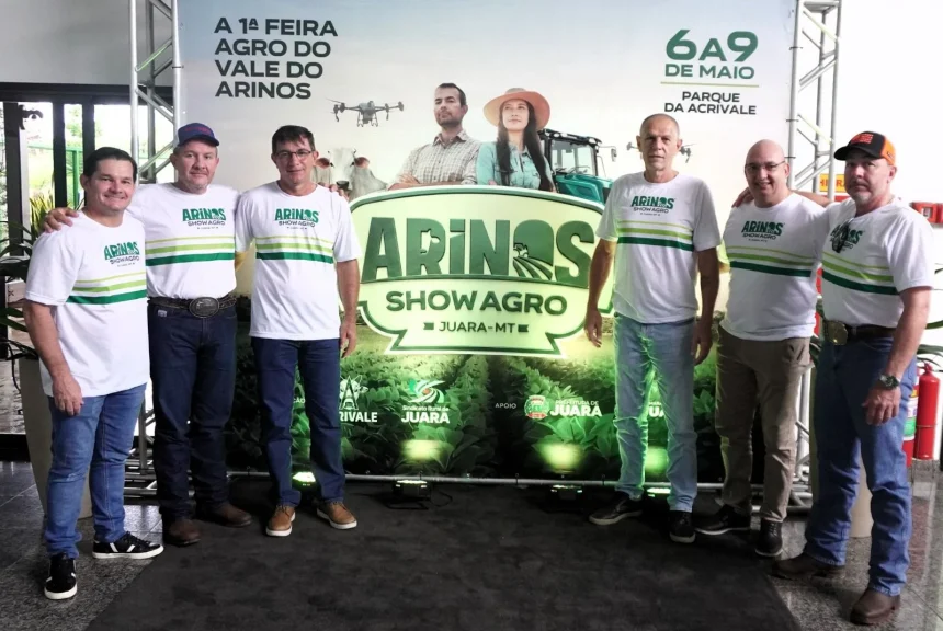 A Arinos Show Agro foi lançada oficialmente em Cuiabá para destacar o potencial produtivo e tecnológico do Vale do Arinos, em Mato Grosso.
