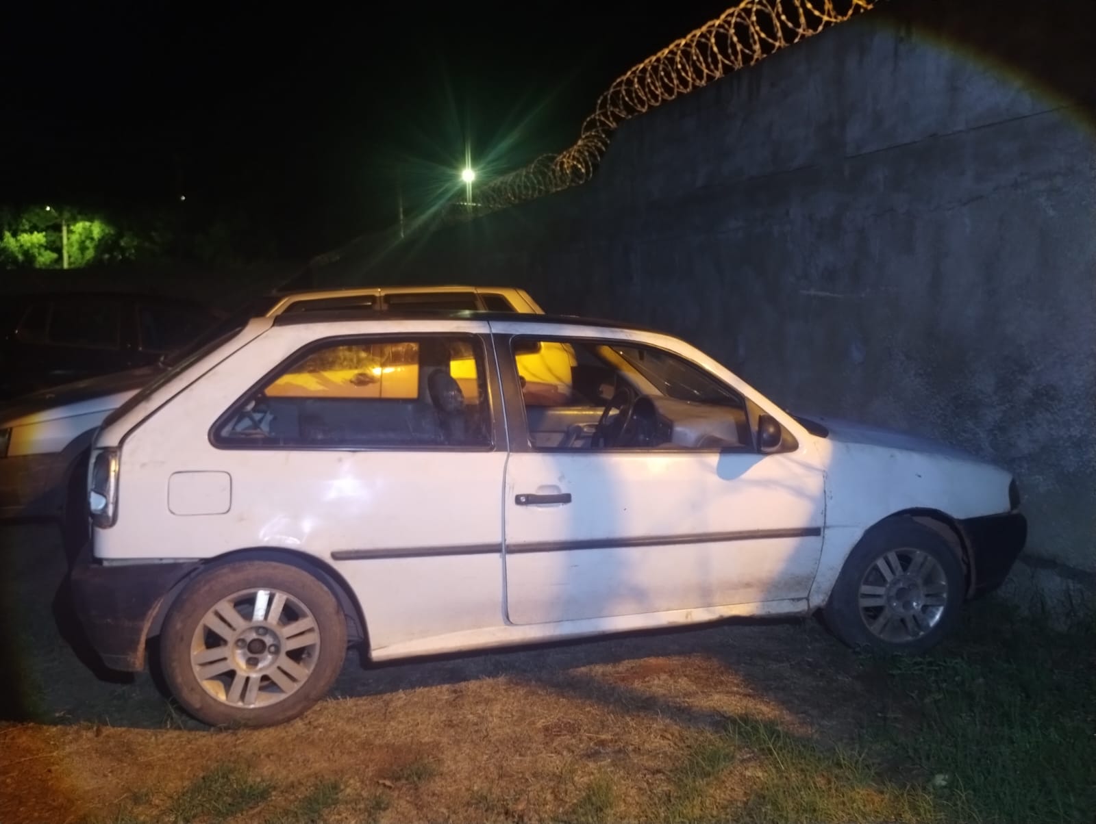 Material apreendido pela polícia