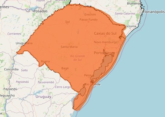 Brasil em alerta para tempestade com ventos de até 100 km/h