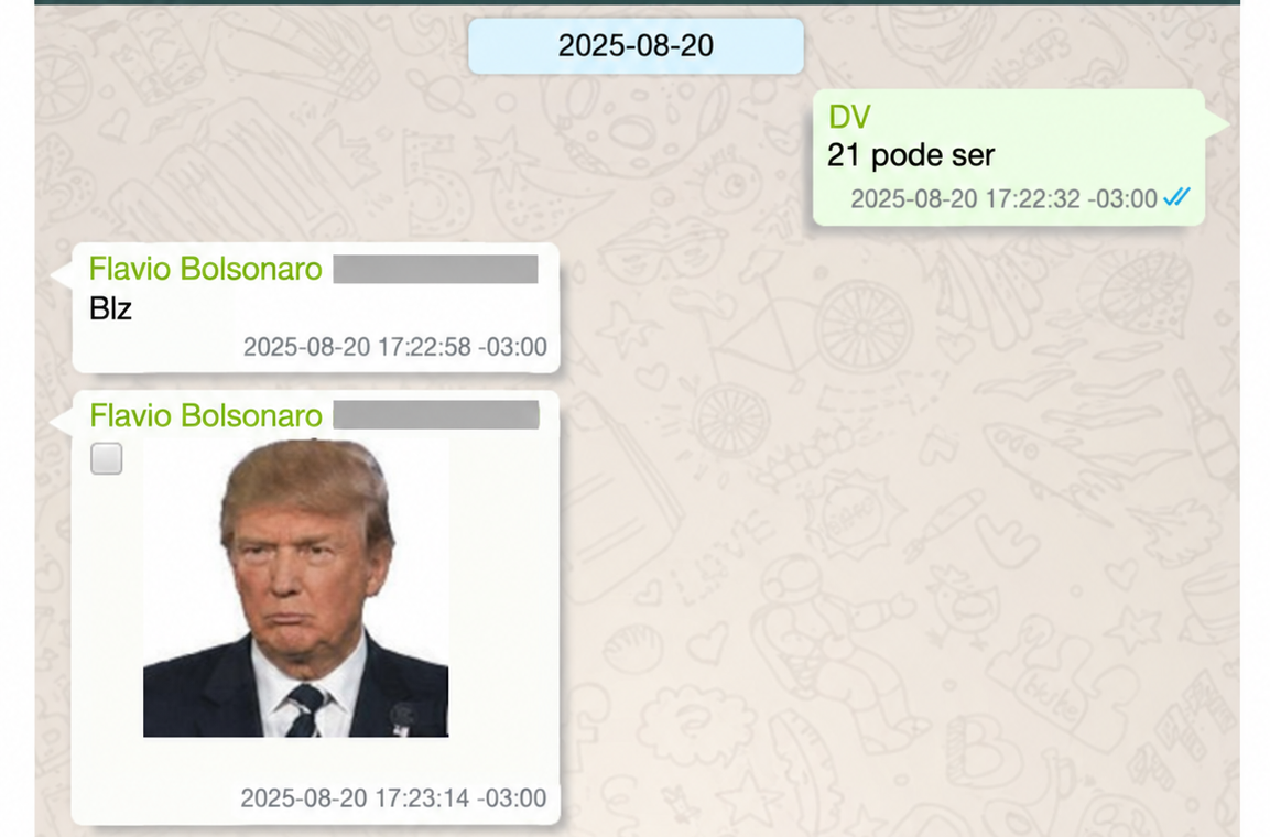 PF divulga troca de mensagens entre Flávio Bolsonaro e ex-banqueiro Daniel Vorcaro