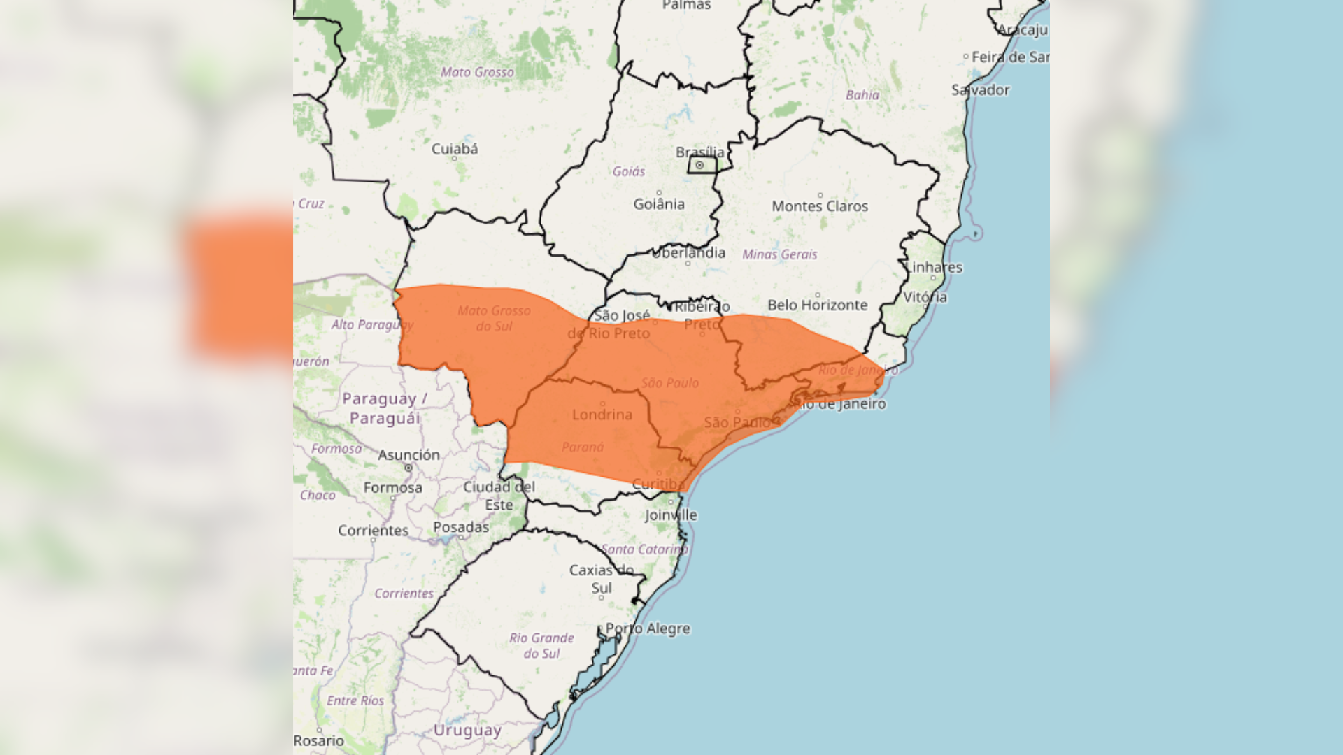 Inmet alerta cinco estados para tempestades no domingo de eleições
